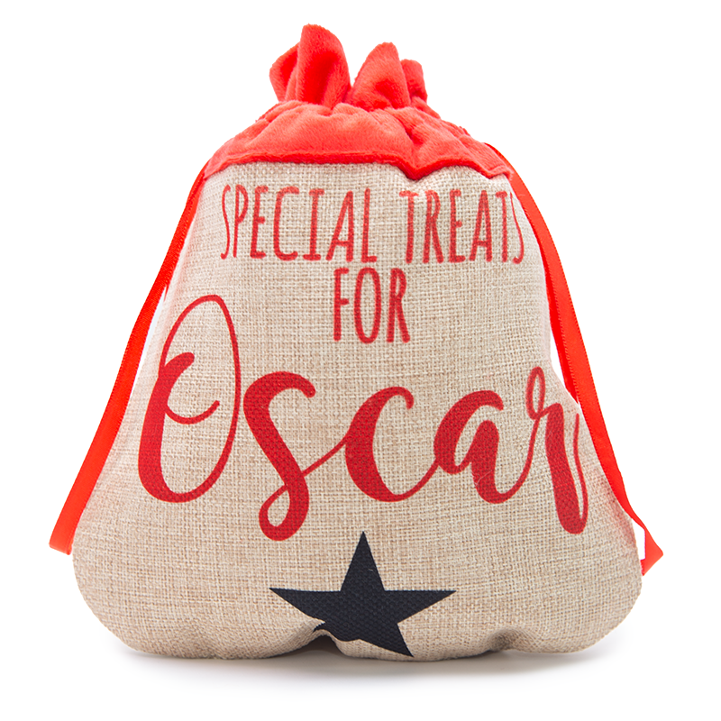 Small Faux Burlap Gift Bag
