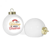White Christmas Bauble