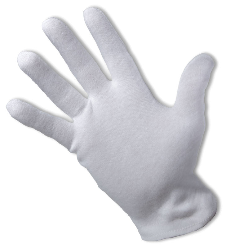 white cotton gloves, archive gloves, moisturising gloves
