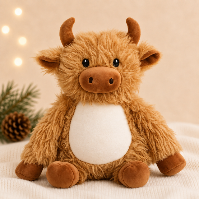 Sublimation Highland Cow Plush Toy