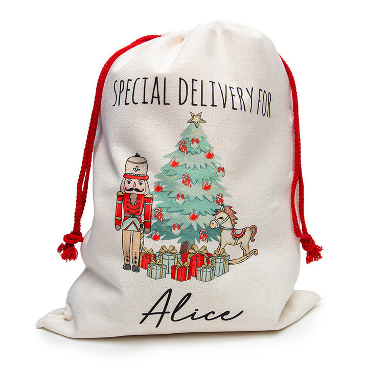 Large Linen Santa Sack