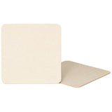 Natural Matt Square 1.5mm Cardboard Coasters  (Pack of 10)