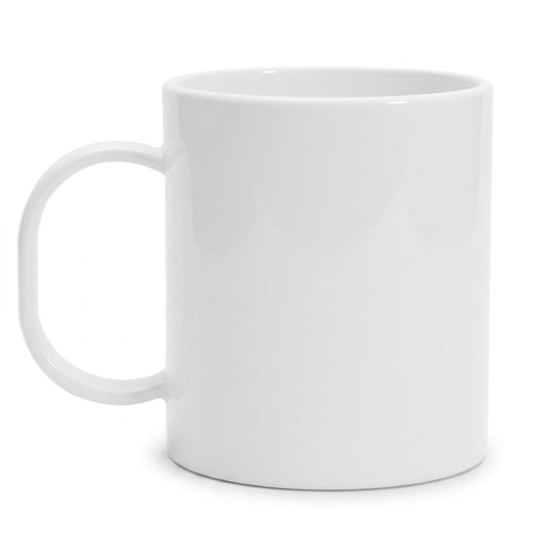 Polymer white mug 11oz, blank