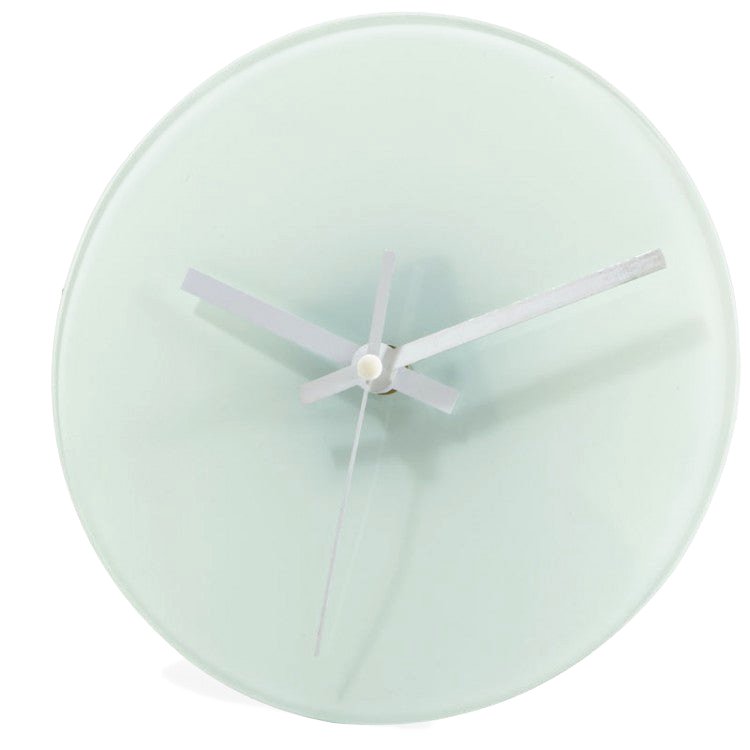 Round blank glass clock 20cm, blank