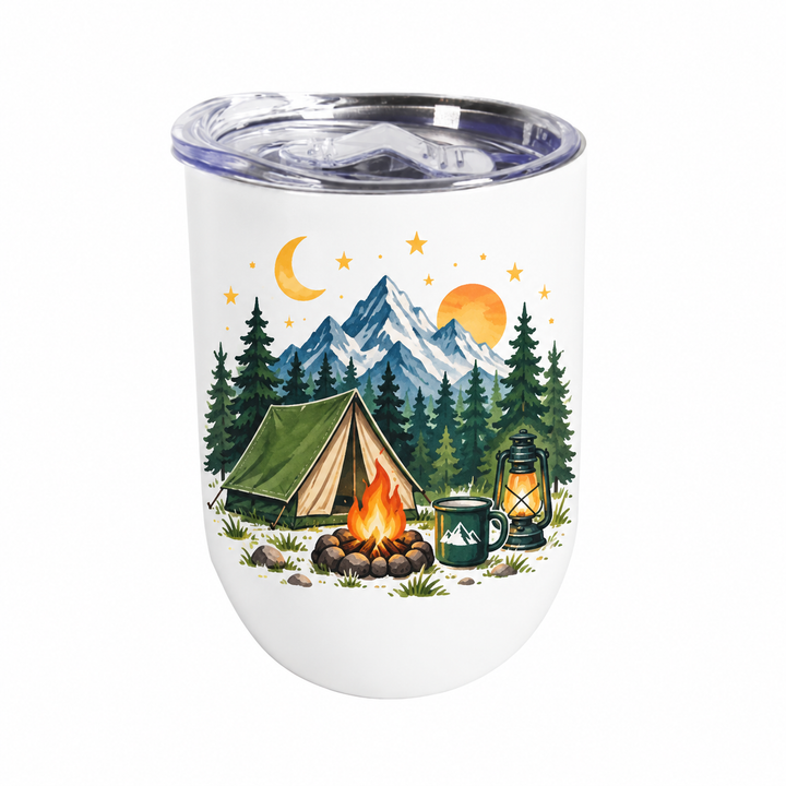 Stemless Wine Tumbler - White