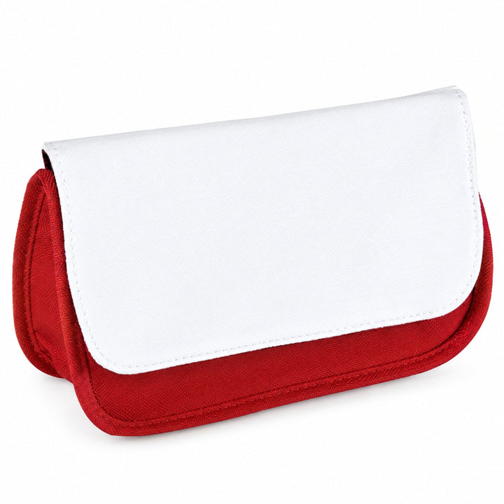 Sublimation pencil case / make up bag red, blank, polyester