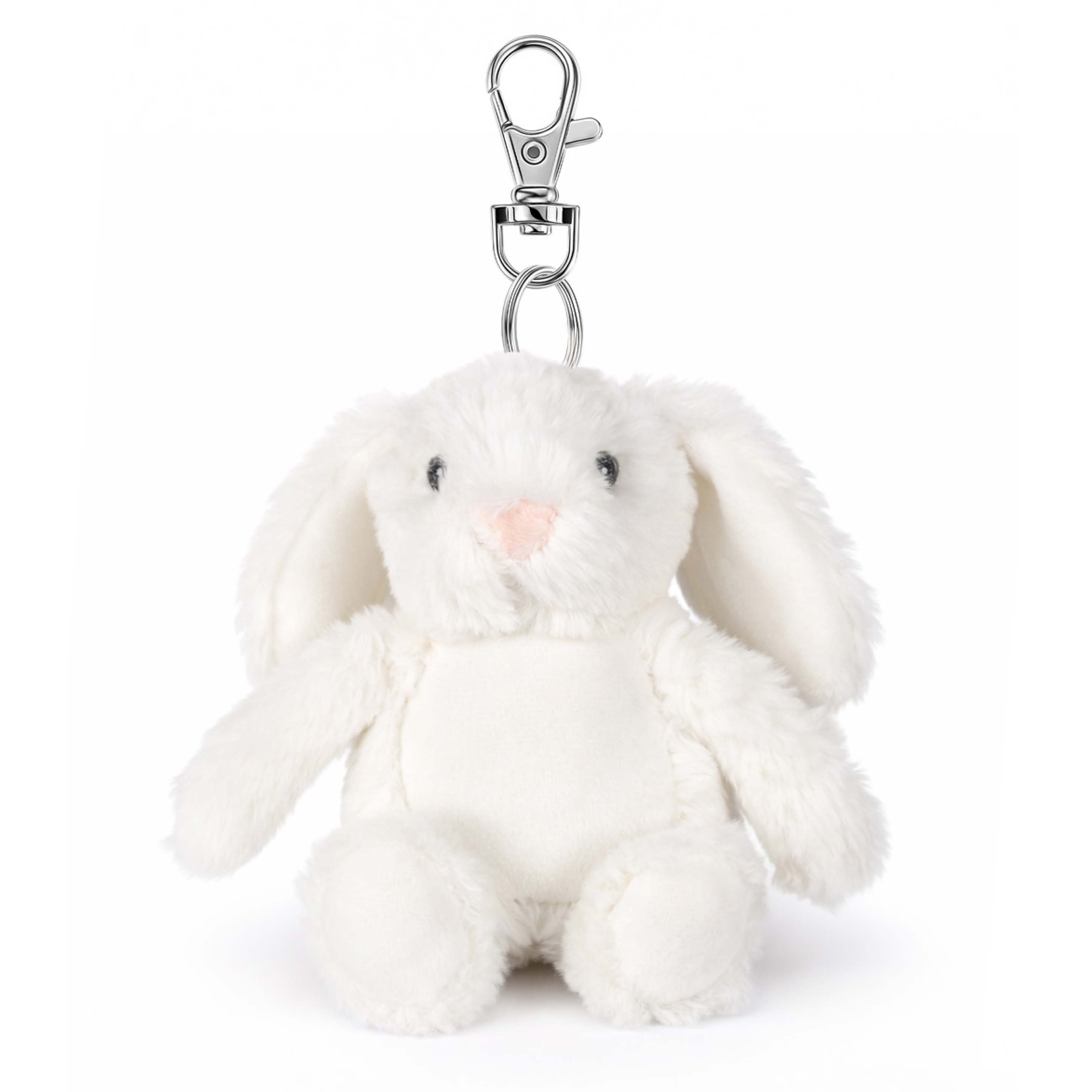 Sublimation White Rabbit Plush Keyring – Dye Sublimation Supplies