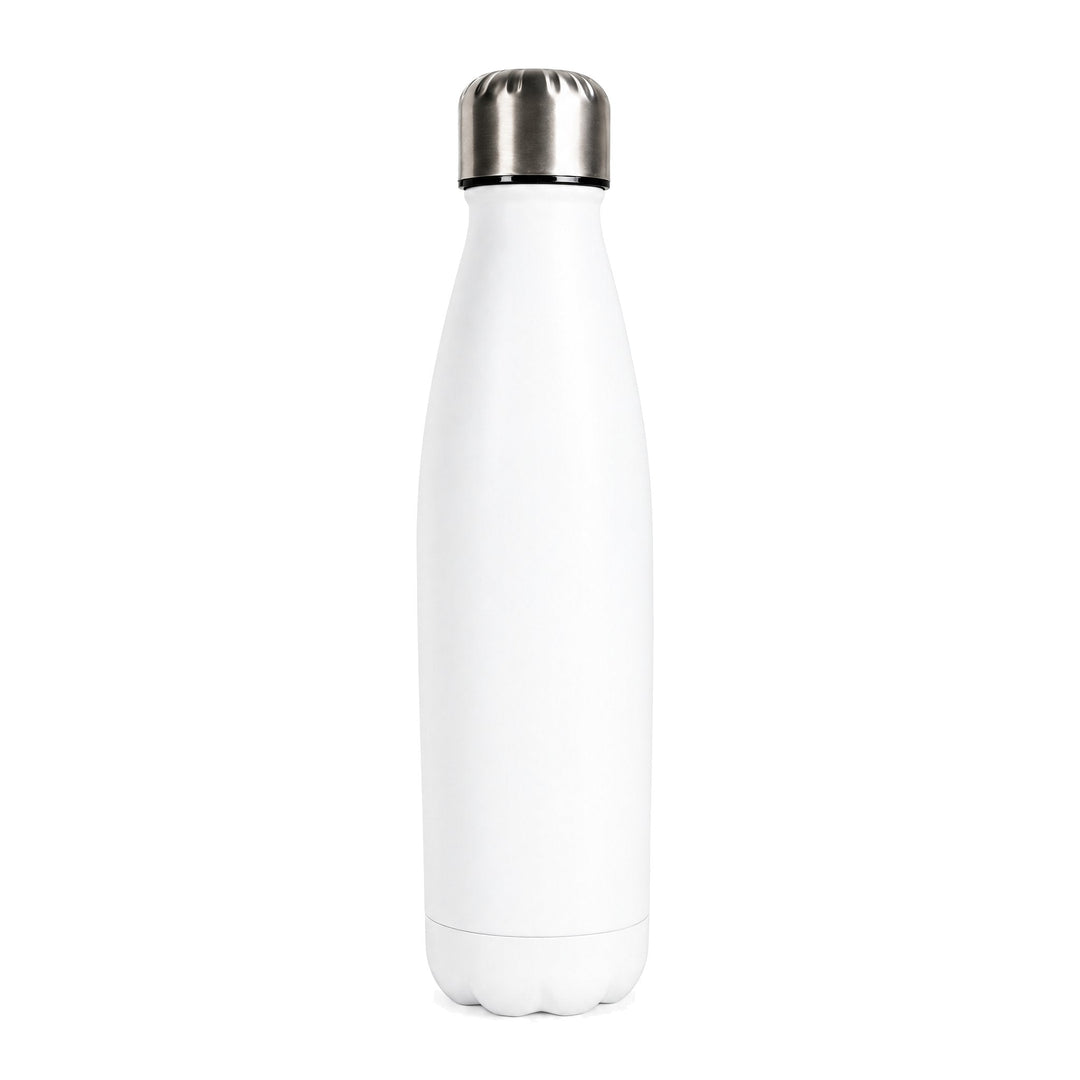 White sublimation bowling bottles, blank, stainless steel
