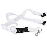 White Sublimation Lanyards