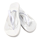 Adults White Sublimation Flip Flops