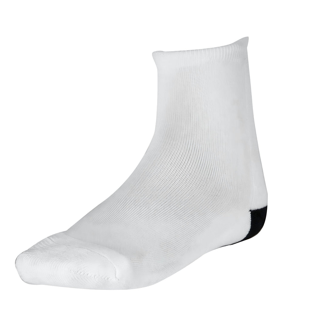 Women's black heel sublimation socks, blank, polyester