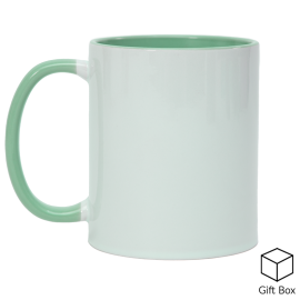 11oz Mint Green Inner & Handle Sublimation Mug