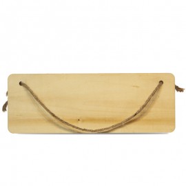 Natural Wood Rectangle Hanger