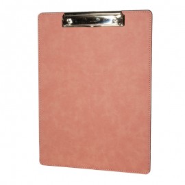 Pink Faux Leather Clip Board