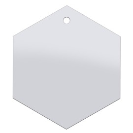 Sublimation Acrylic Decoration- Hexagon Shape (Pack of 10)
