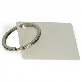 Sublimation plastic key ring  square