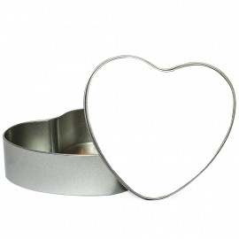 Heart-Shaped Metal Tin