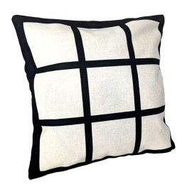 9 Panel Linen Cushion Cover