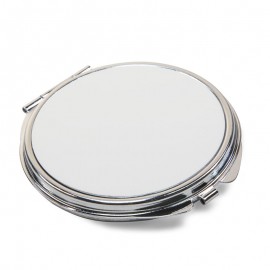 Round Sublimation Compact Mirror