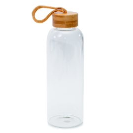 25oz Sublimation Glass Bottle with Bamboo Lid
