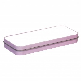 Pink Metal Pencil Tin