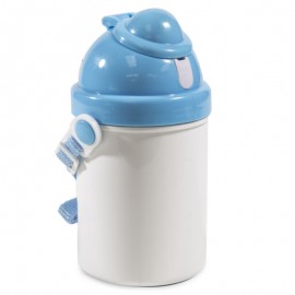 Childs Blue Plastic Drinks Bottle