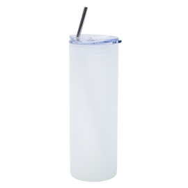 750ml Skinny Frosted Glass Tumbler